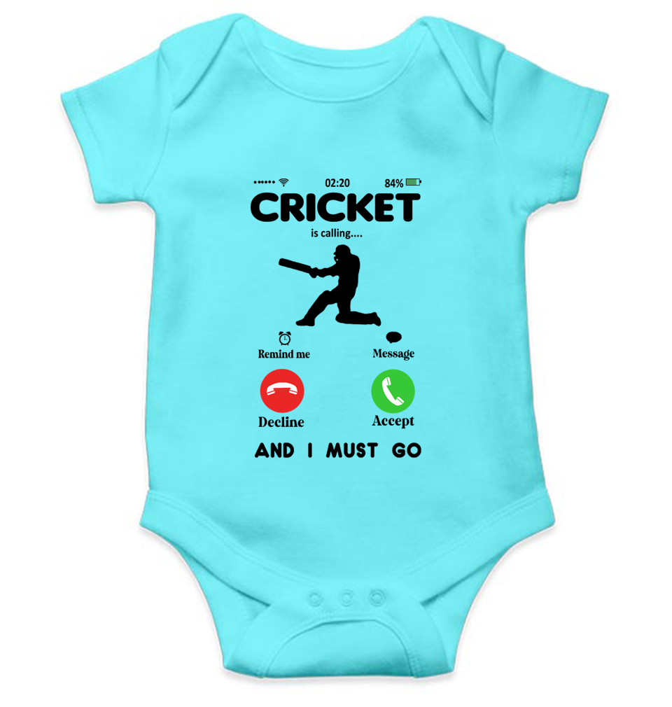 Cricket is Calling World Cup Cricket Rompers for Baby Boy- FunkyTeesClub