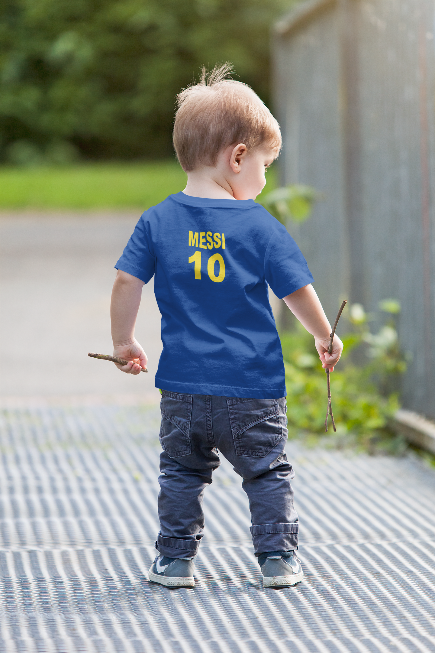 Messi 10 Half Sleeves T-Shirt for Boy-FunkyTeesClub