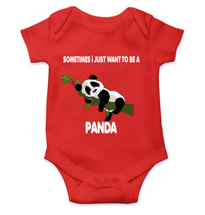 Sleeping Panda Rompers for Baby Boy- FunkyTeesClub
