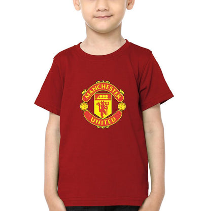 Manchester United Half Sleeves T-Shirt for Boy-FunkyTeesClub