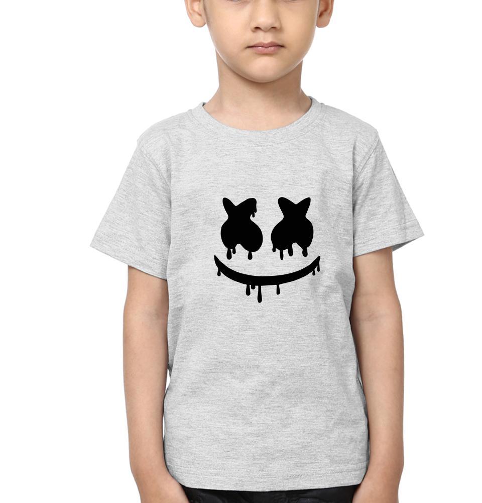 Marshmello Logo Half Sleeves T-Shirt for Boy-FunkyTeesClub