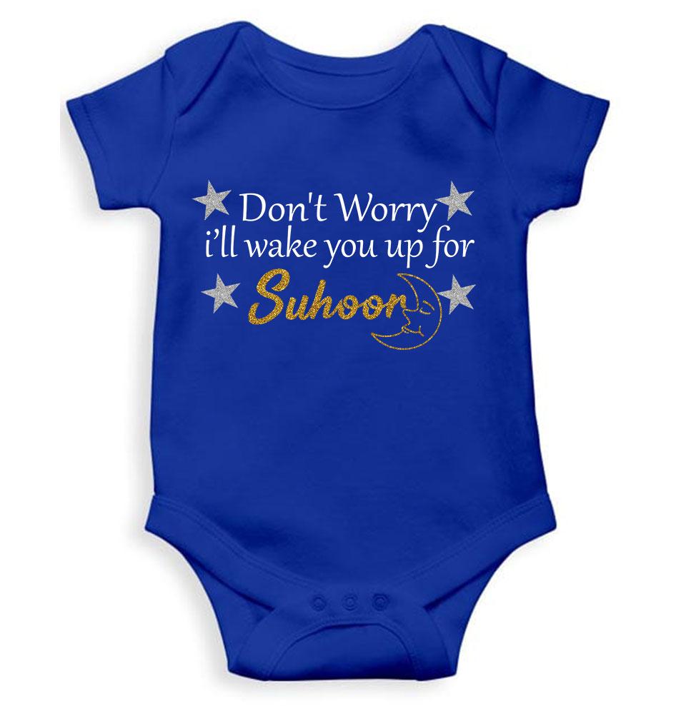 Don't Worry I'll Wake You Up For Suhoor Eid Rompers for Baby Boy- FunkyTeesClub
