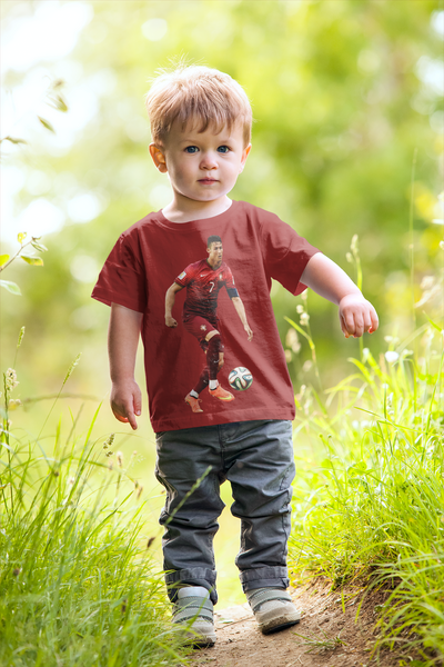Ronaldo Half Sleeves T-Shirt for Boy-FunkyTeesClub