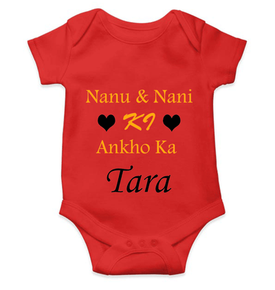 Nanu Nani Ki Ankho Ka Tara Rompers for Baby Boy- FunkyTeesClub