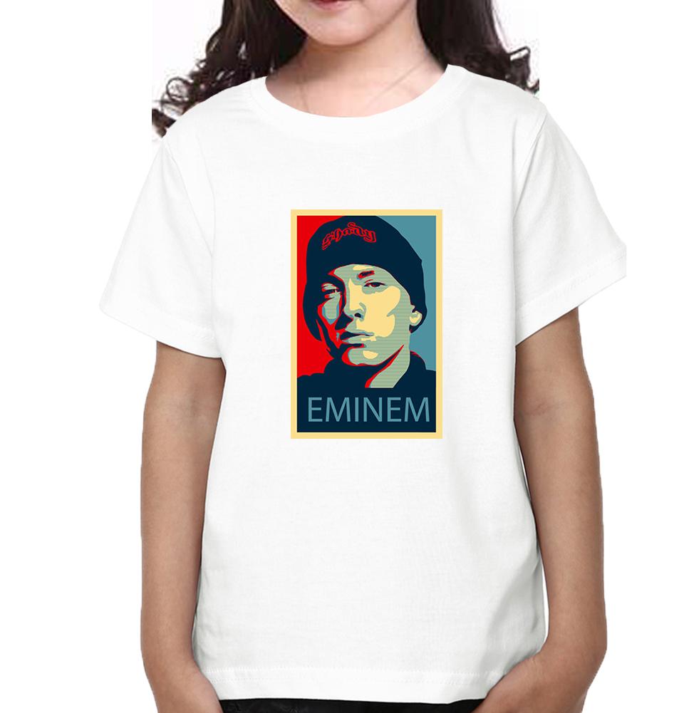 Eminem Half Sleeves T-Shirt For Girls -FunkyTeesClub