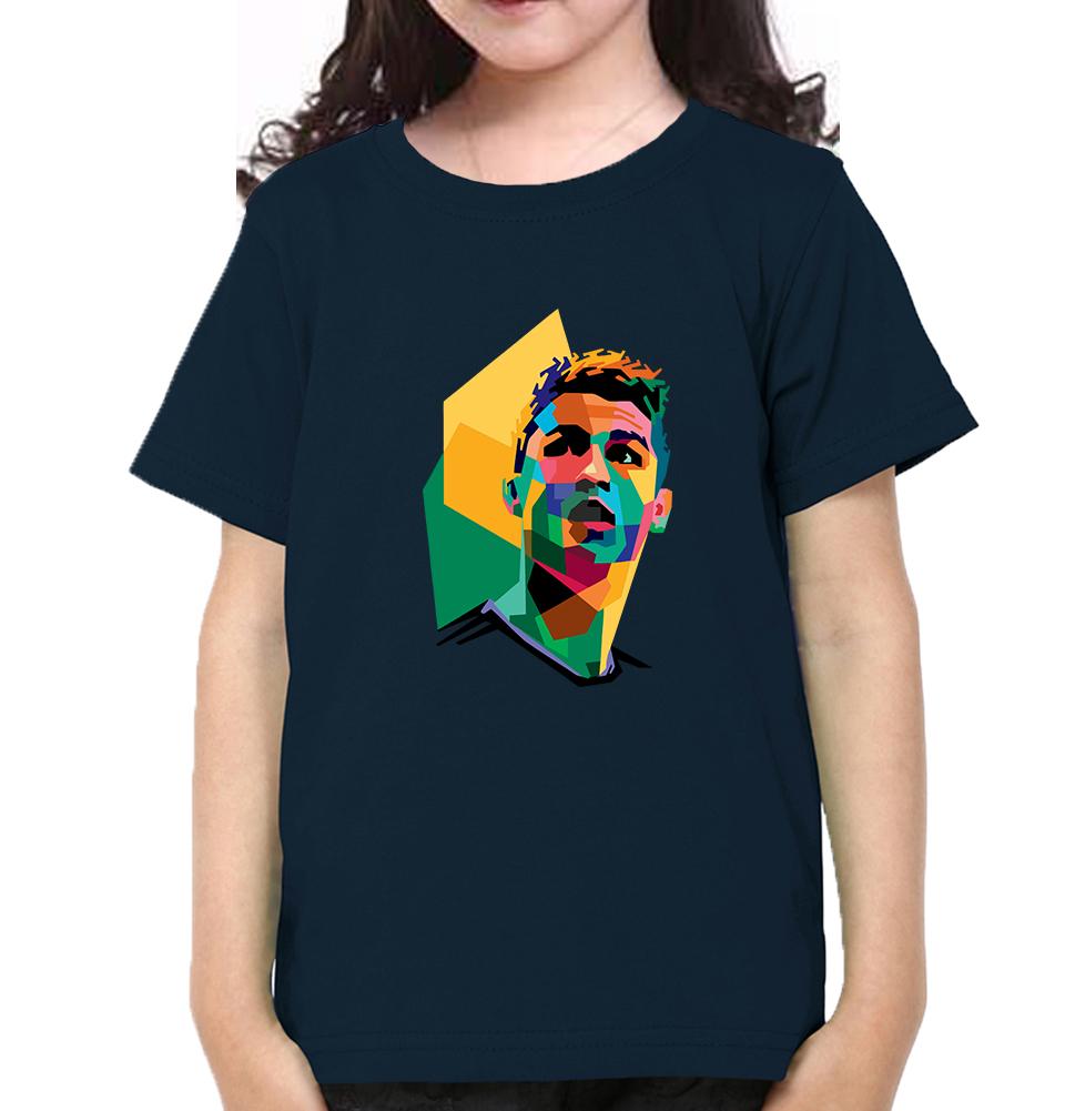 Cristiano Ronaldo CR7 Half Sleeves T-Shirt For Girls -FunkyTeesClub
