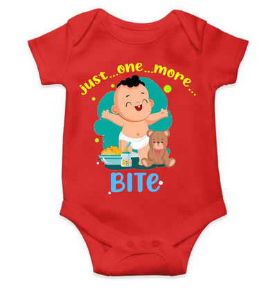One More Bite Rompers for Baby Boy- FunkyTeesClub
