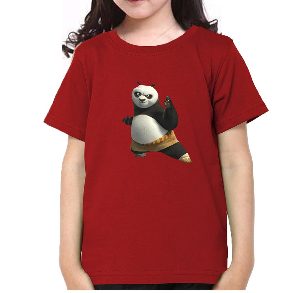 Kung Fu Panda Half Sleeves T-Shirt For Girls -FunkyTeesClub