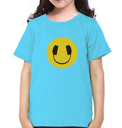 HeadPhone Eye Half Sleeves T-Shirt For Girls -FunkyTeesClub