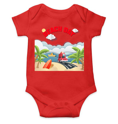 Beach Day Rompers for Baby Girl- FunkyTeesClub