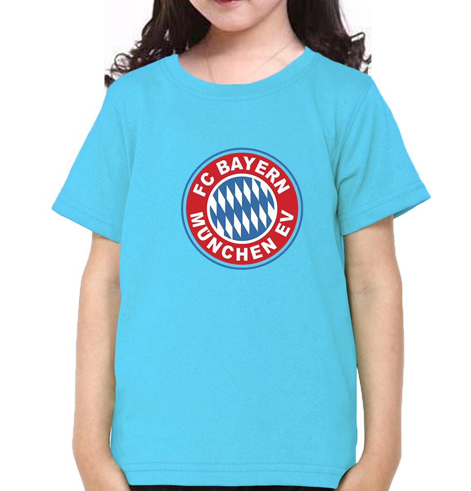 Bayern Munich Half Sleeves T-Shirt For Girls -FunkyTeesClub