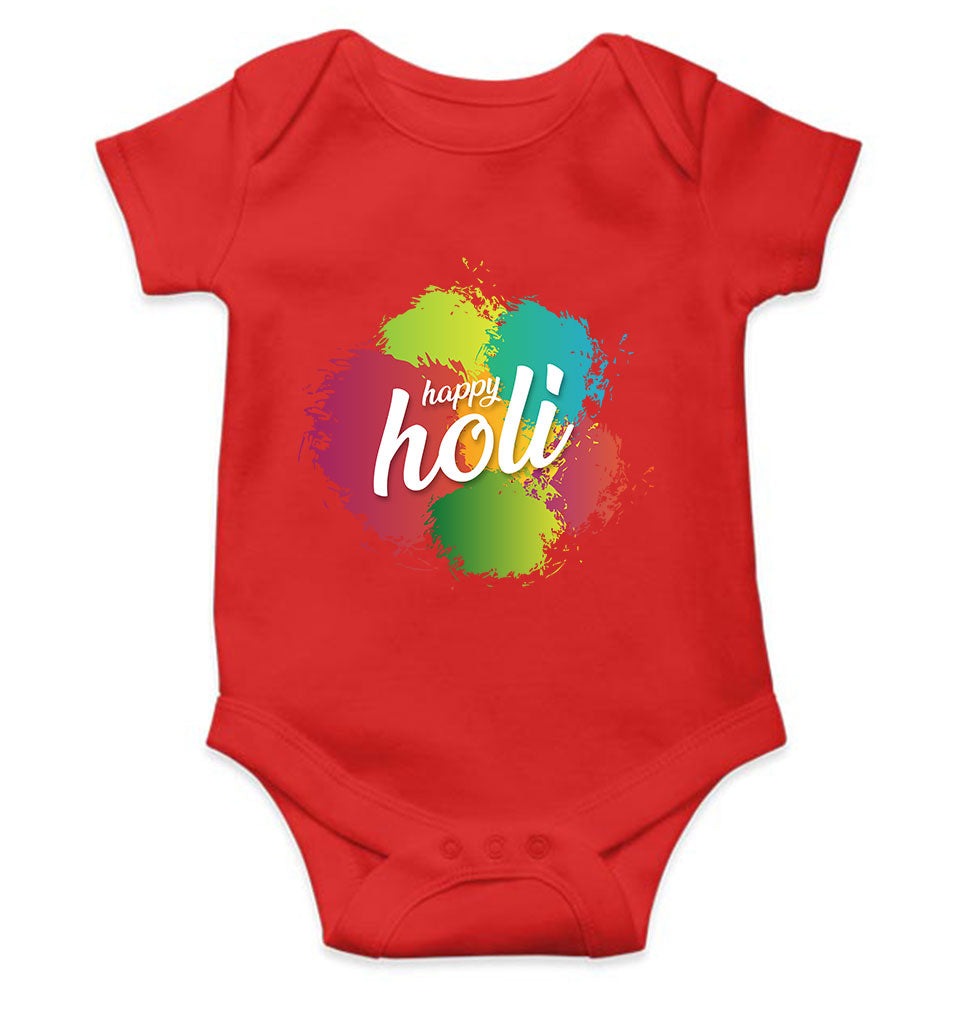Happy Holi  Rompers for Baby Girl- FunkyTeesClub