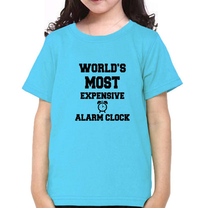 Expensive Alarm Clock Half Sleeves T-Shirt For Girls -FunkyTeesClub