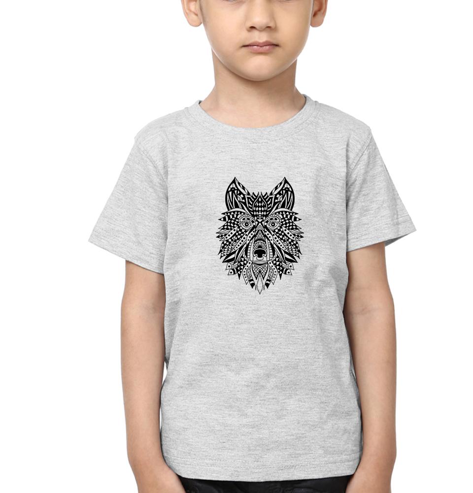 WOLF Half Sleeves T-Shirt for Boy-FunkyTeesClub