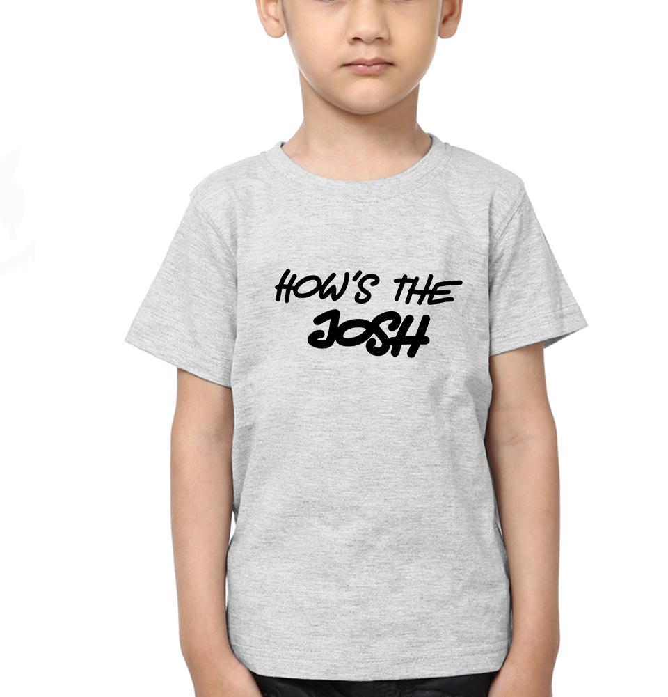 Hows The Josh Half Sleeves T-Shirt for Boy-FunkyTeesClub