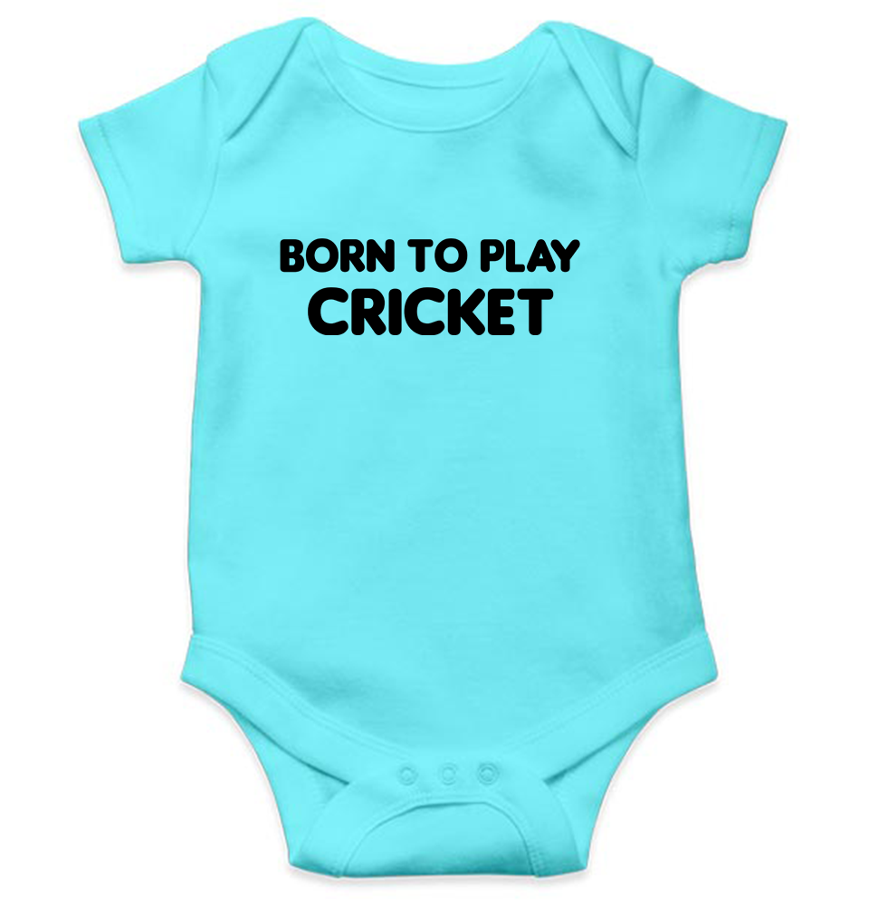 Born To Play Cricket World Cup Cricket Rompers for Baby Boy- FunkyTeesClub
