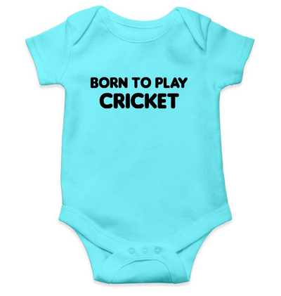 Born To Play Cricket World Cup Cricket Rompers for Baby Boy- FunkyTeesClub