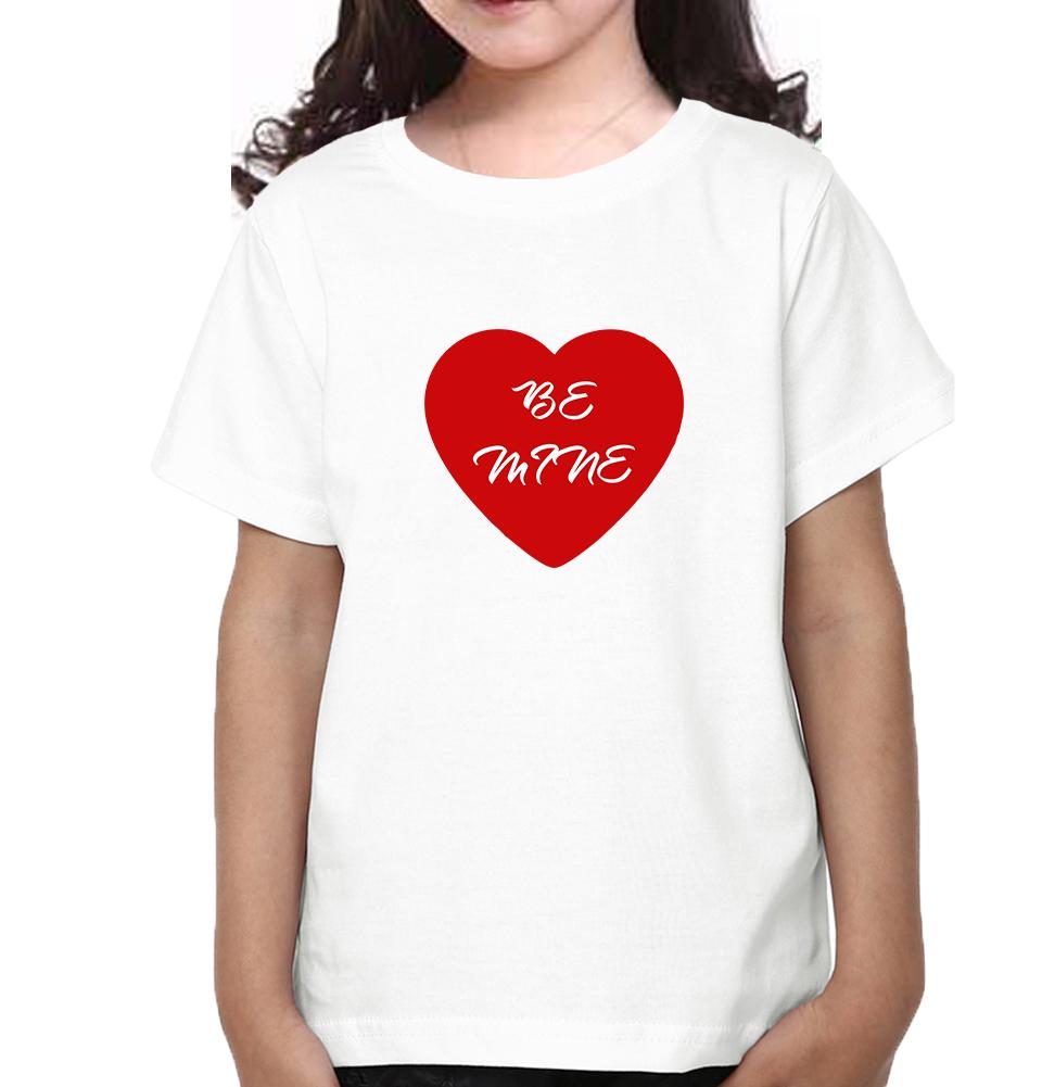 Be Mine Half Sleeves T-Shirt For Girls -FunkyTeesClub