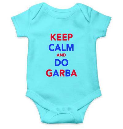 Keep Calm And Do Garbha Rompers for Baby Girl- FunkyTeesClub