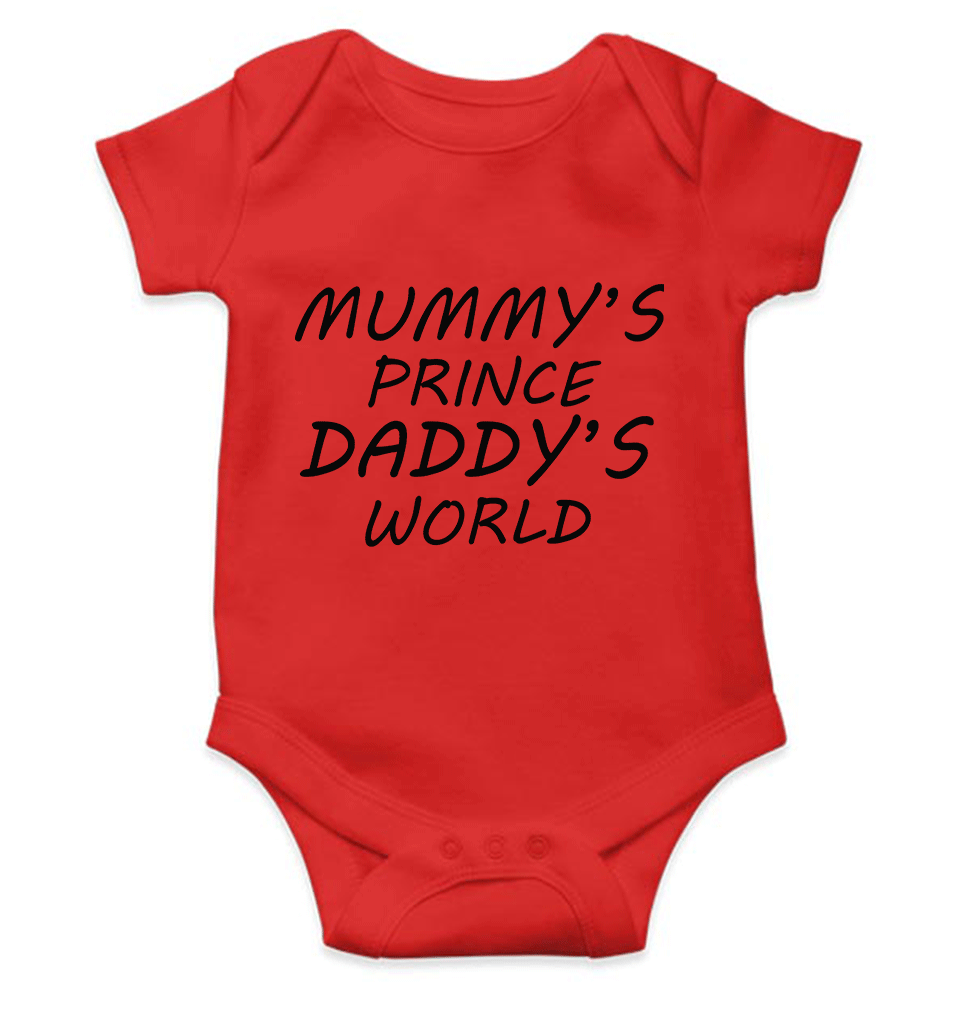 MUMMYS PRINCE DADDYS WORLD Rompers for Baby Boy- FunkyTeesClub