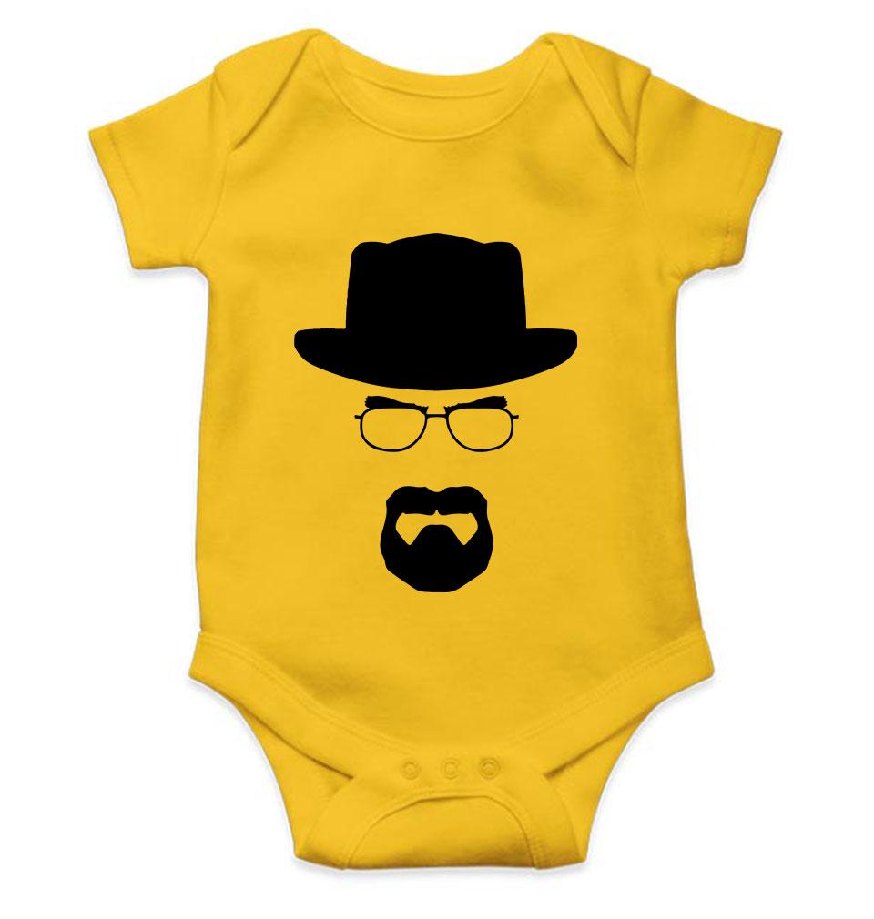 Heisenberg Breaking Bad Web Series Rompers for Baby Girl- FunkyTeesClub