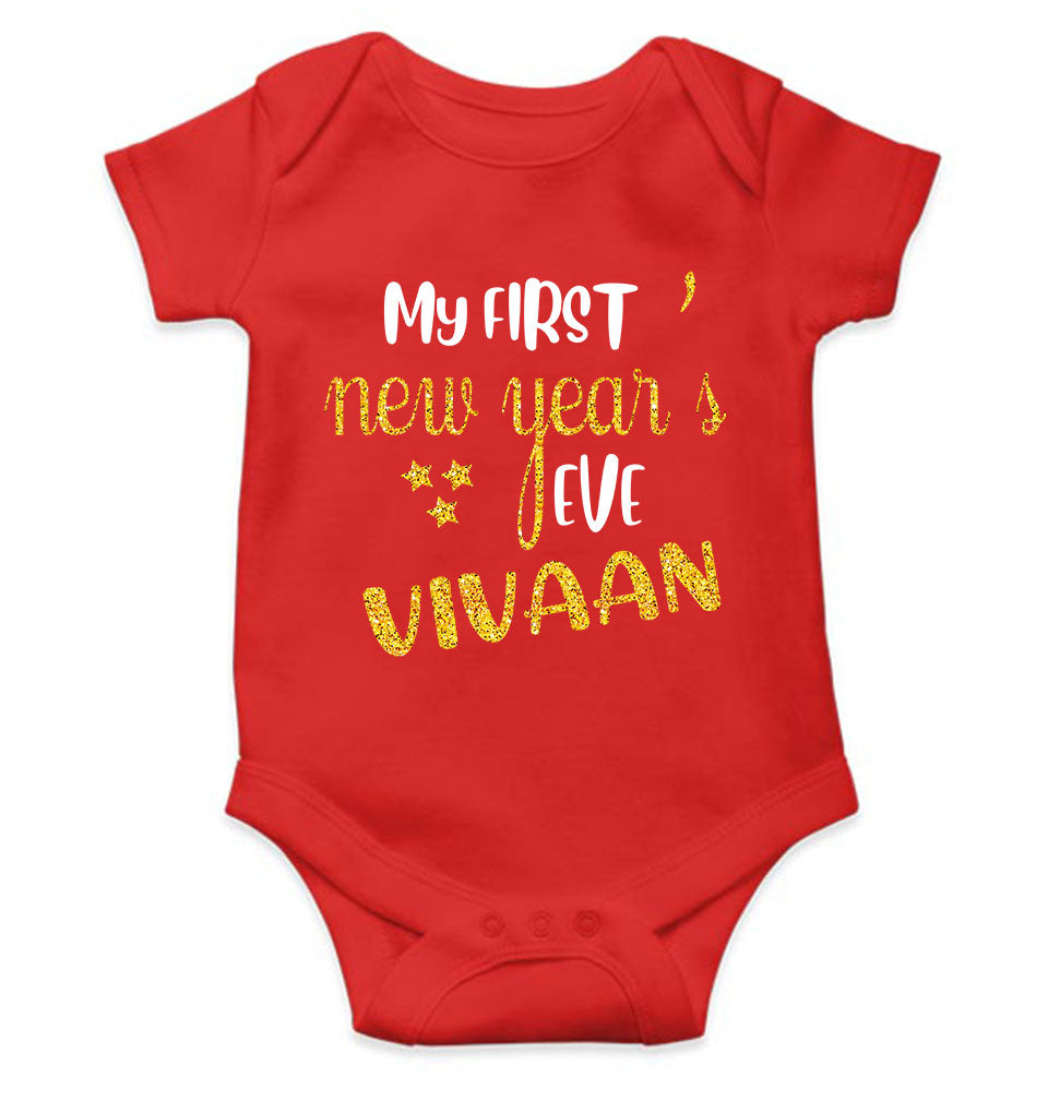 Customized Name My First New Year Rompers for Baby Boy- FunkyTeesClub