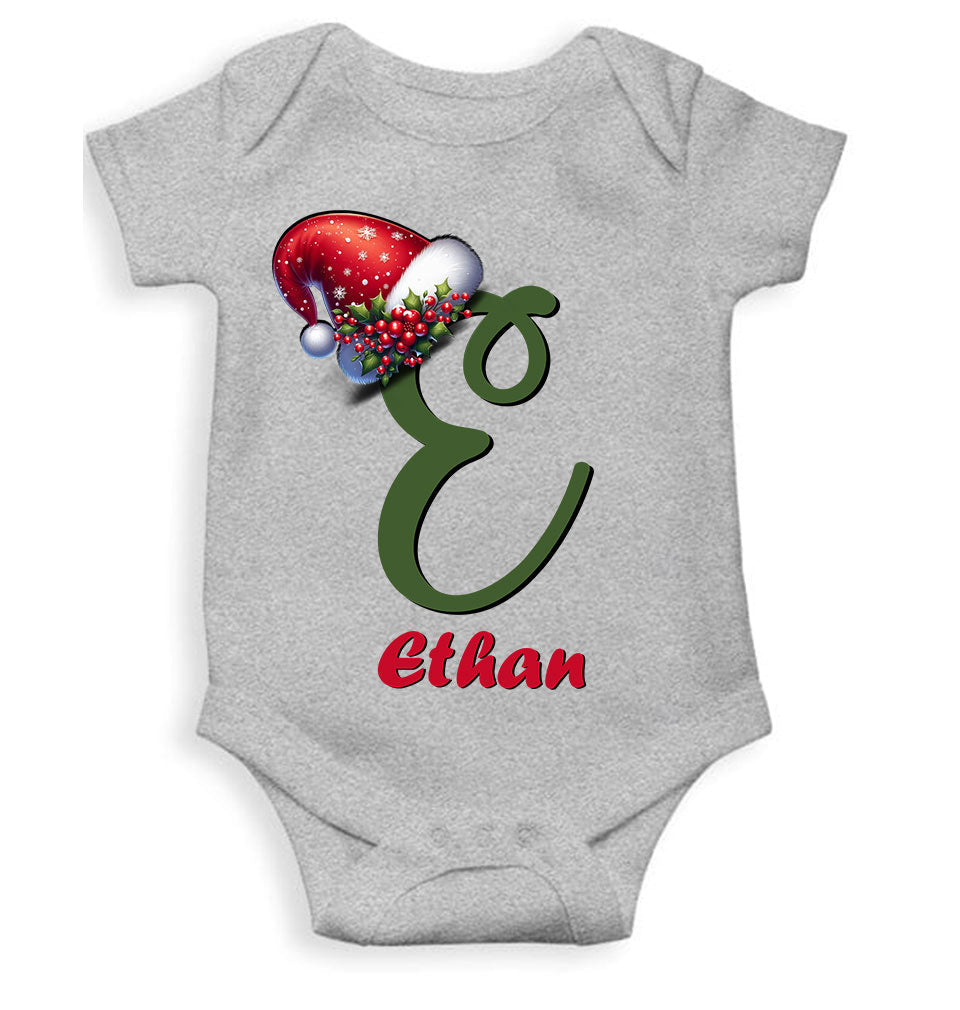 Custom Name Christmas Rompers for Baby Boy- FunkyTeesClub