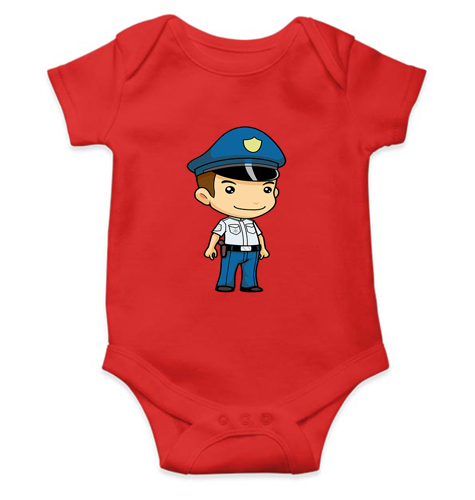 Future Police Rompers for Baby Boy- FunkyTeesClub