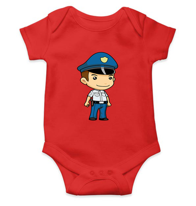 Future Police Rompers for Baby Boy- FunkyTeesClub