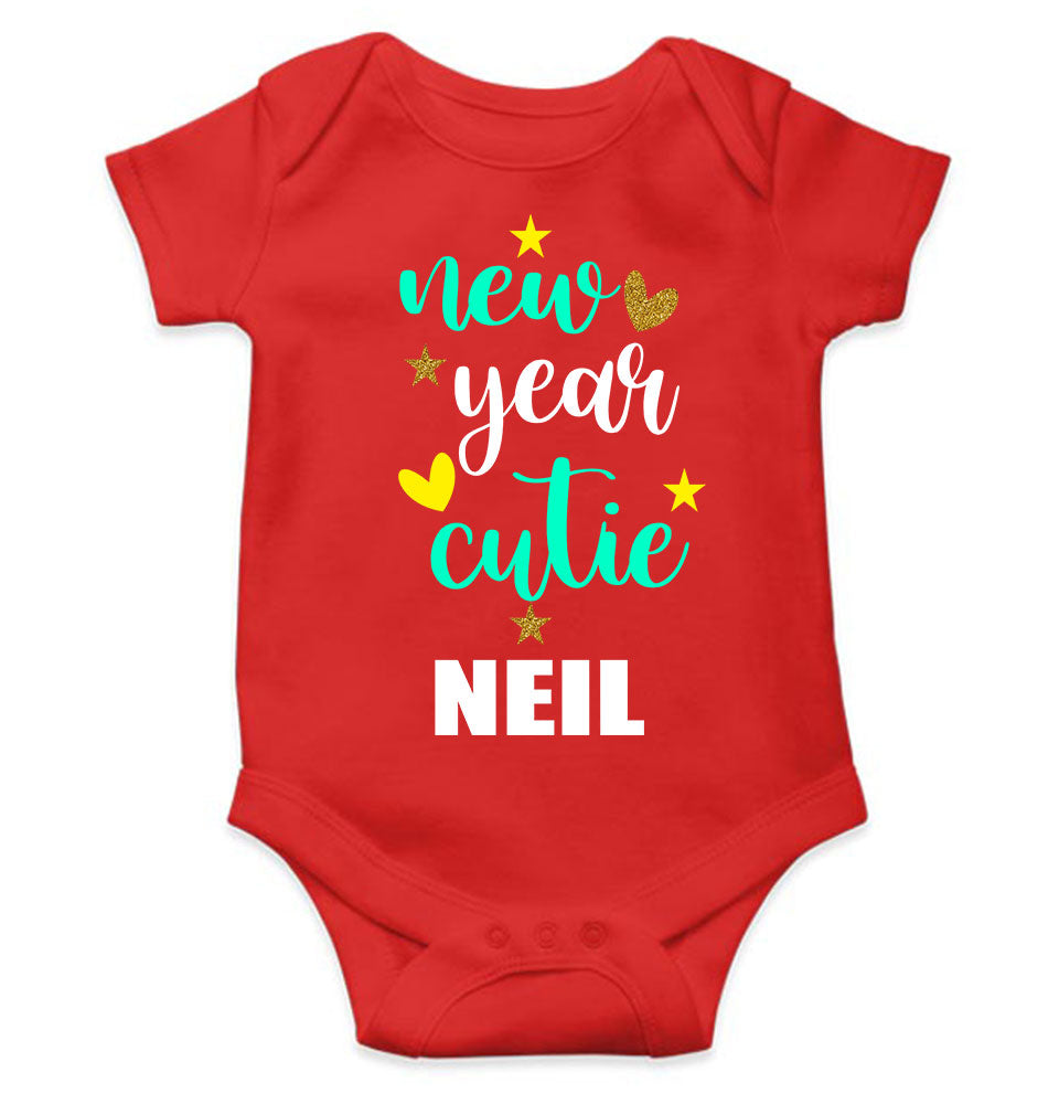 Customized Name New Year Cutie Rompers for Baby Boy- FunkyTeesClub