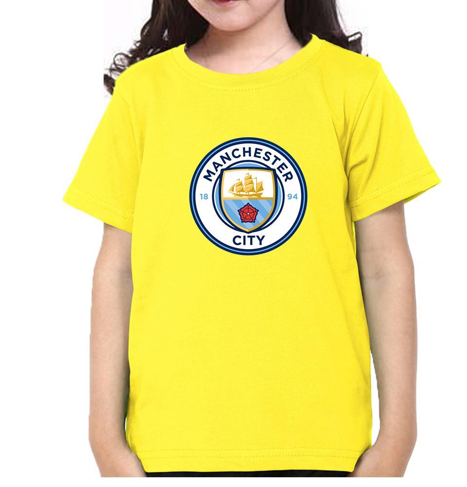 Manchester City Half Sleeves T-Shirt For Girls -FunkyTeesClub