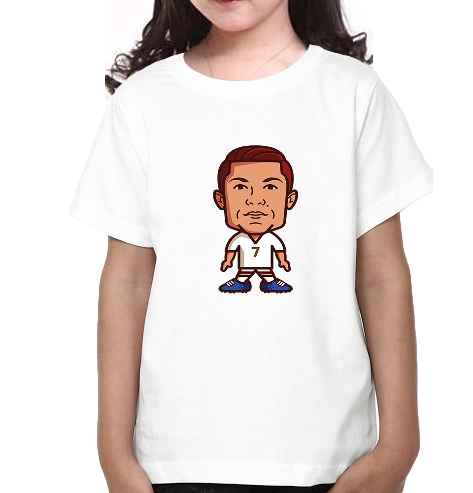 Cristiano Ronaldo CR7 Half Sleeves T-Shirt For Girls -FunkyTeesClub