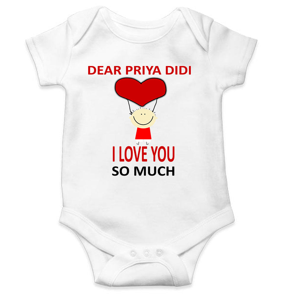 Custom Name I love My Didi So Much Rompers for Baby Boy- FunkyTeesClub