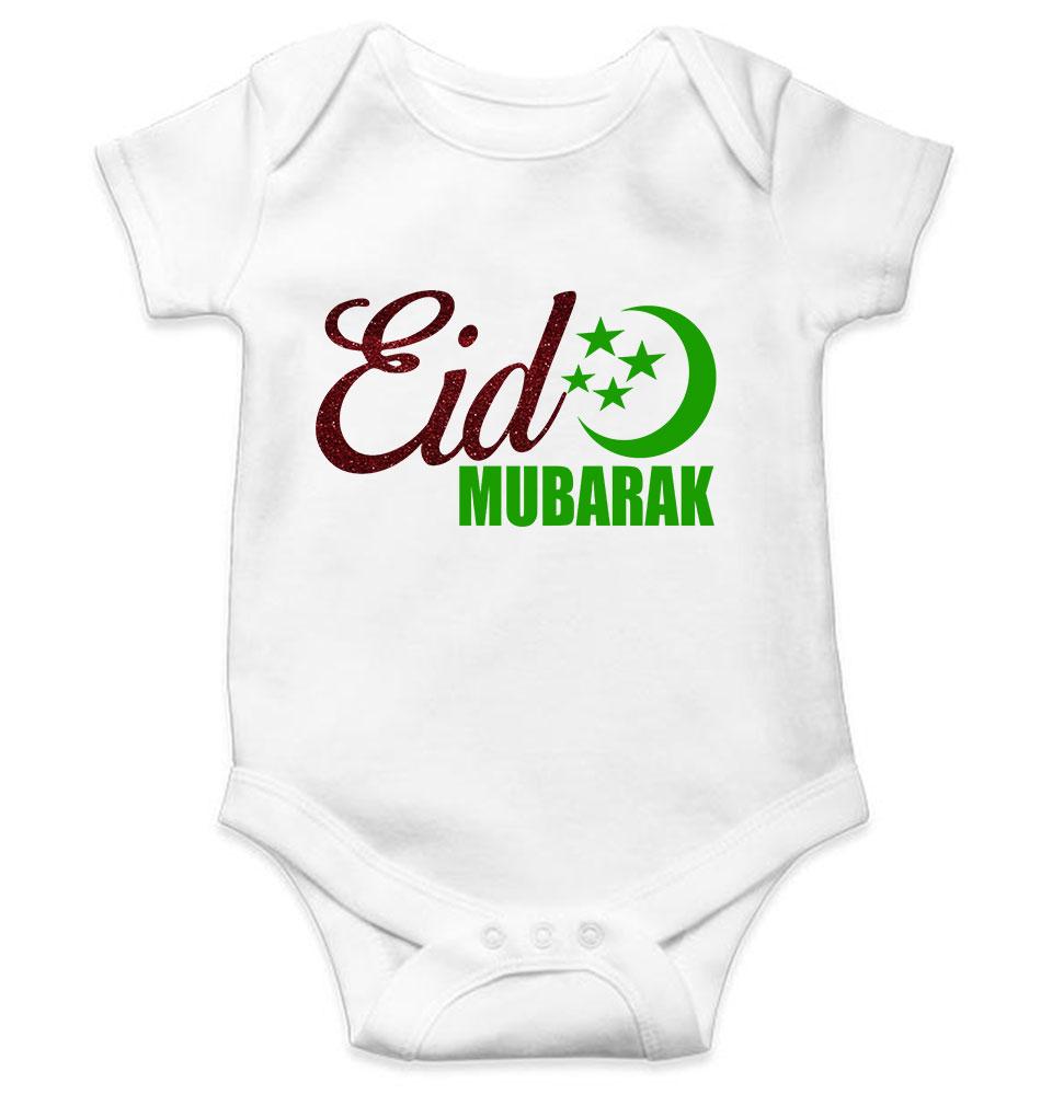 Eid Mubarak Rompers for Baby Girl- FunkyTeesClub