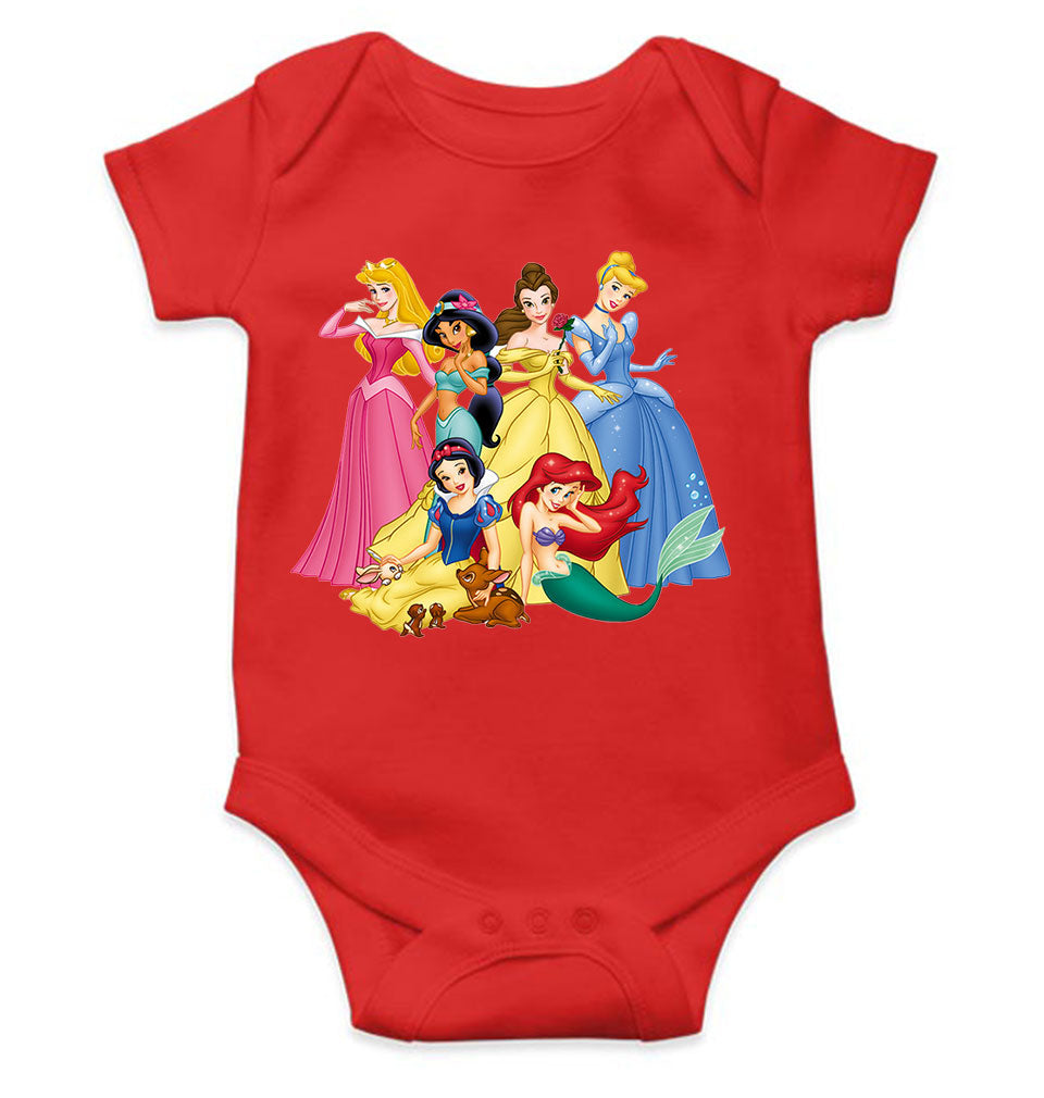 Princess Cartoon Rompers for Baby Girl- FunkyTeesClub