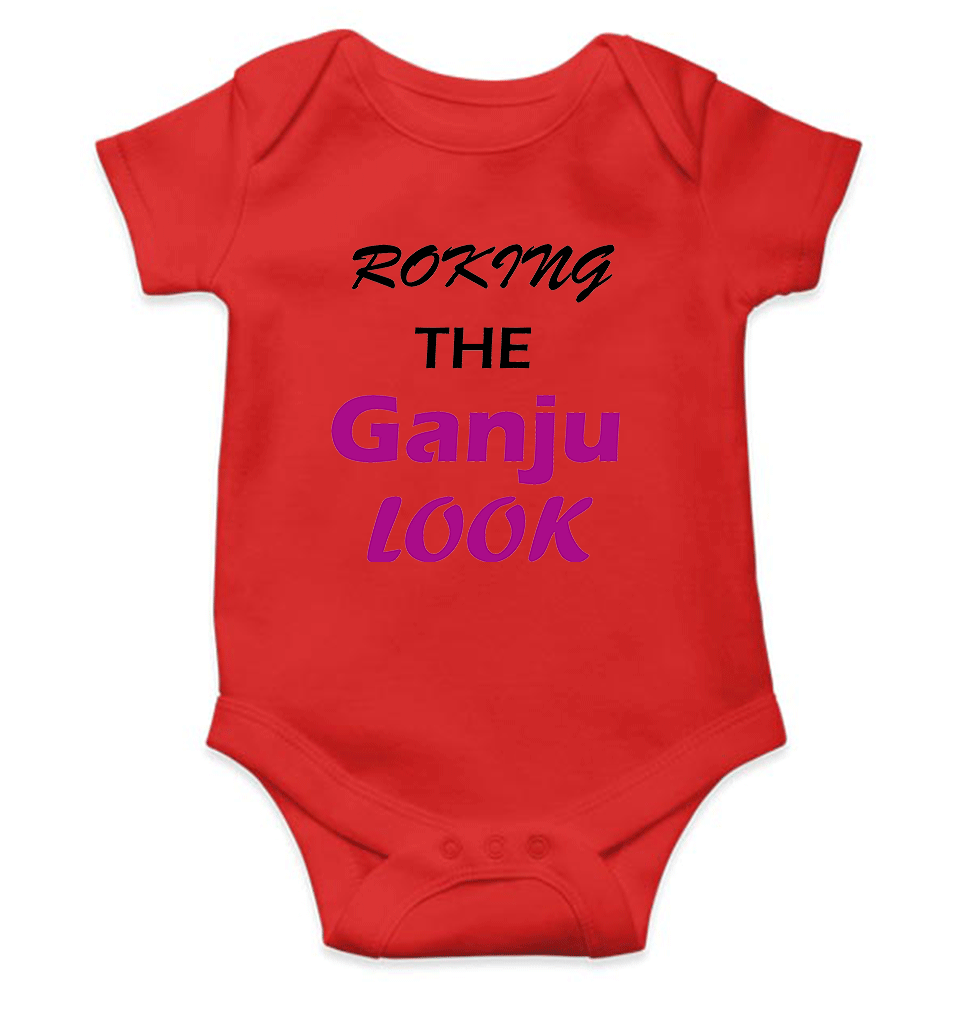 ROKING THE GANJU LOOK Rompers for Baby Girl- FunkyTeesClub