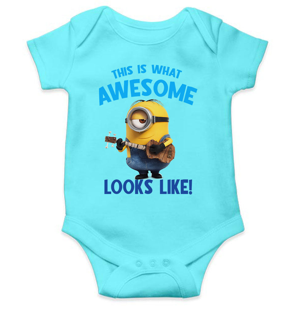 This Is What Awesome Looks Like Rompers for Baby Girl- FunkyTeesClub