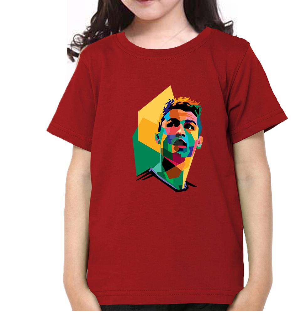Cristiano Ronaldo CR7 Half Sleeves T-Shirt For Girls -FunkyTeesClub