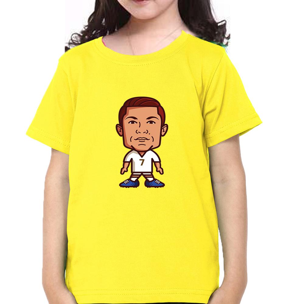 Cristiano Ronaldo CR7 Half Sleeves T-Shirt For Girls -FunkyTeesClub