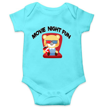 Movie Night Fun Rompers for Baby Girl- FunkyTeesClub