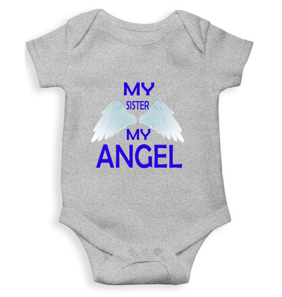 My Sister My Angel Rompers for Baby Girl- FunkyTeesClub