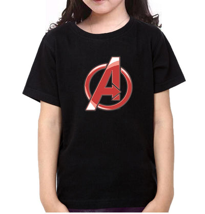 Avenger Logo Half Sleeves T-Shirt For Girls -FunkyTeesClub