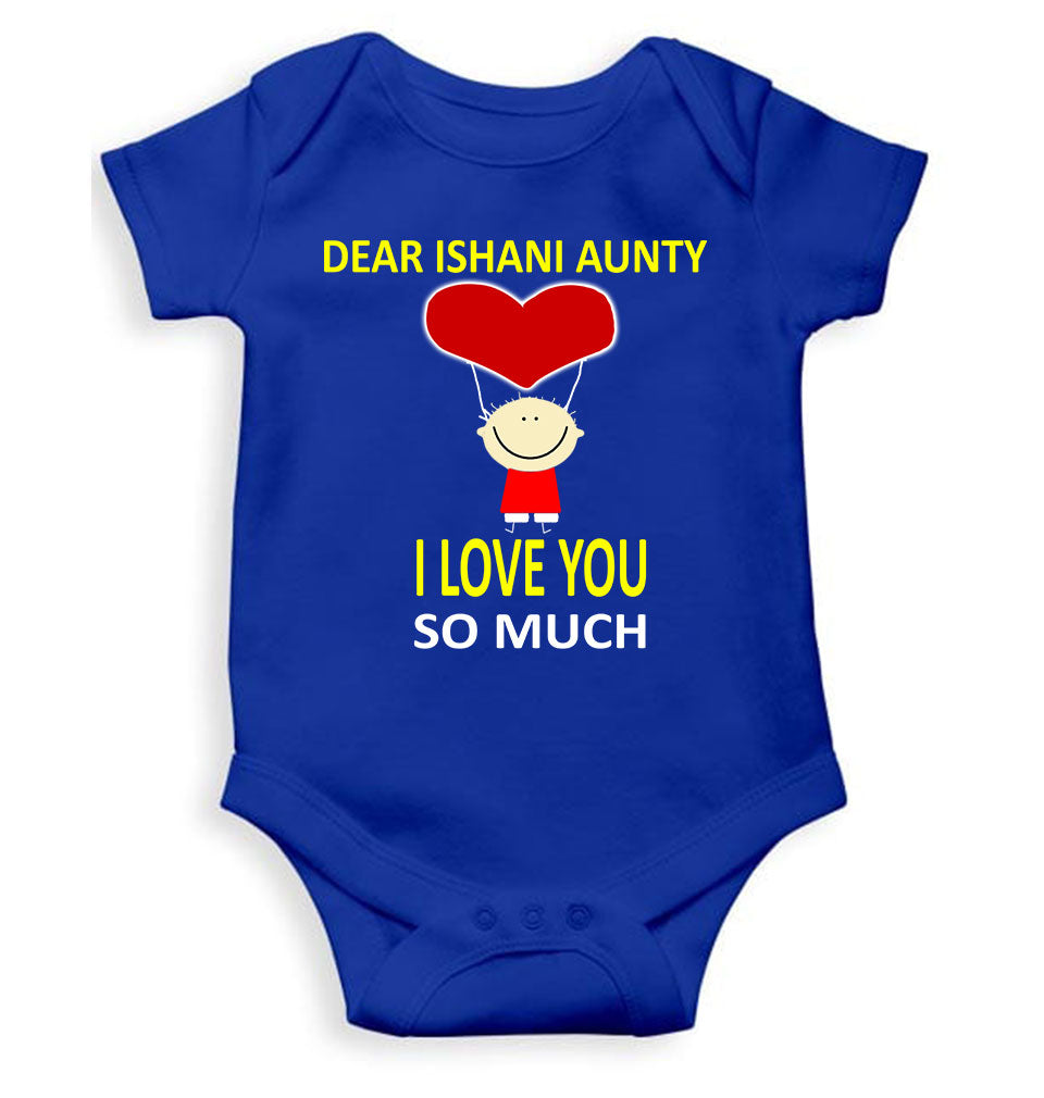 Custom Name I love My Aunty So Much Rompers for Baby Boy- FunkyTeesClub
