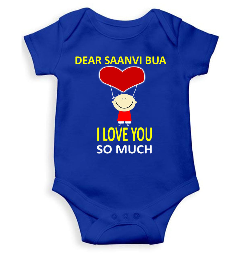 Custom Name I love My Bua So Much Rompers for Baby Boy- FunkyTeesClub