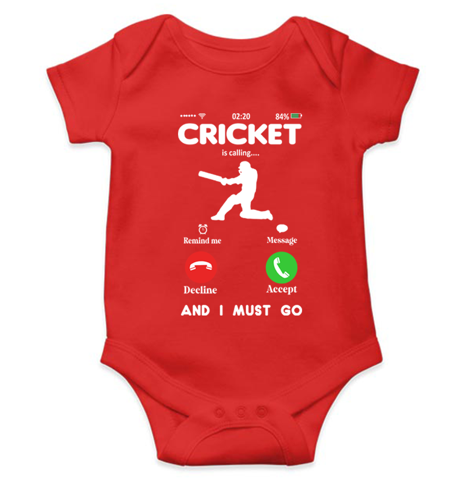 Cricket is Calling World Cup Cricket Rompers for Baby Boy- FunkyTeesClub