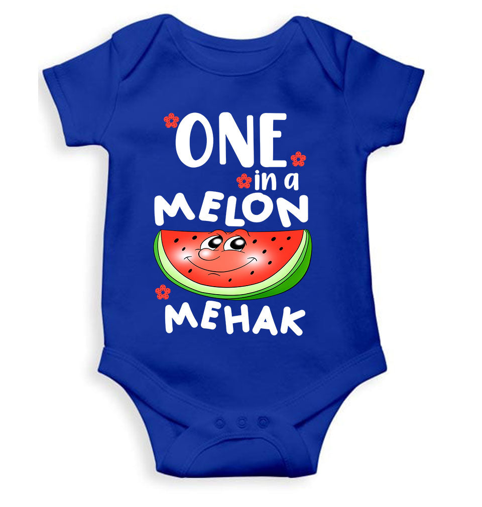 Custom Name Happy One Year Birthday Rompers for Baby Girl- FunkyTeesClub