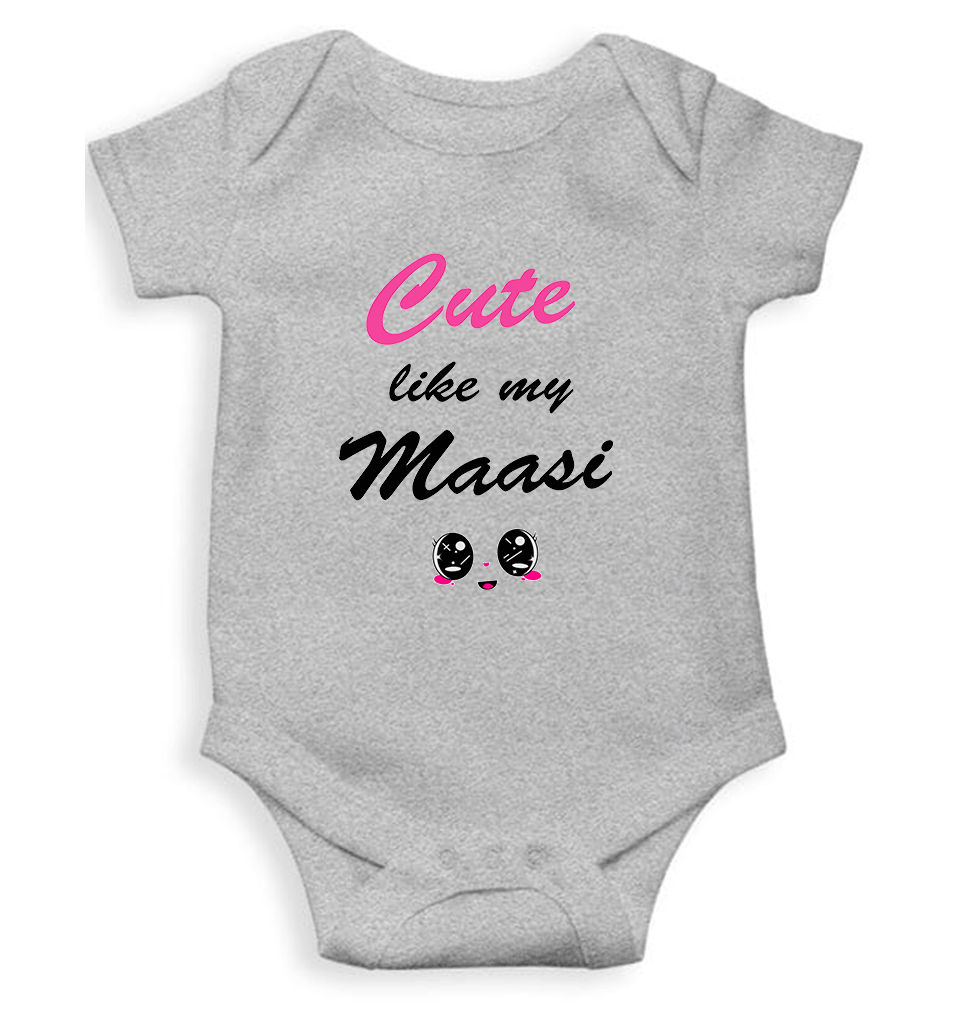 Cute Like My Maasi Rompers for Baby Girl- FunkyTeesClub