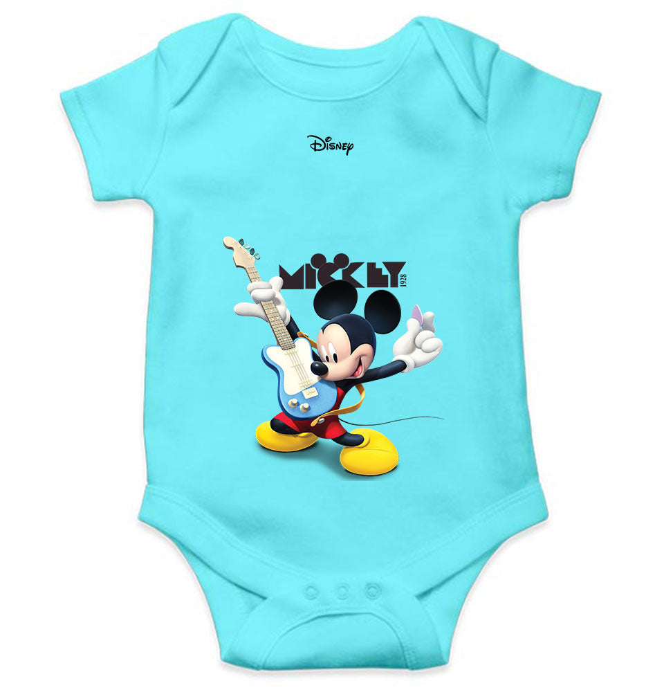 Playing Guitar Cartoon Rompers for Baby Girl- FunkyTeesClub