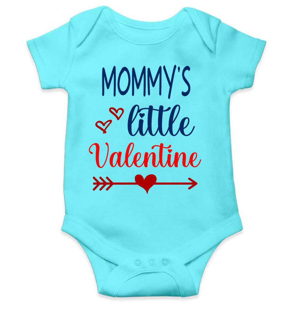 Mommys Little Valentine Rompers for Baby Girl- FunkyTeesClub