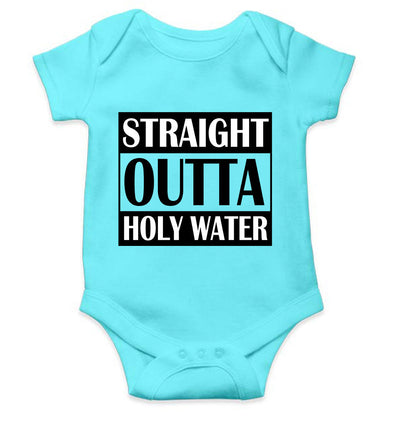 Holy Water Baptism Christening Day Rompers for Baby Girl- FunkyTeesClub